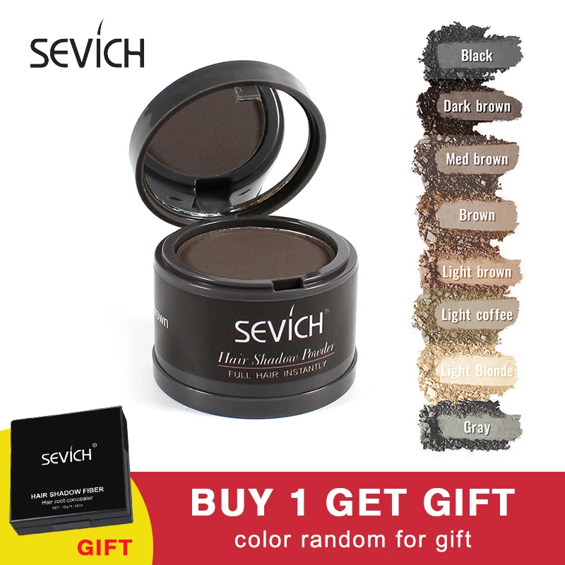 20PCS/Lot Sevich 4g Hairline Powder Makeup Concealer Hair Root Coverage Natural Instant Hair Shadow Powder