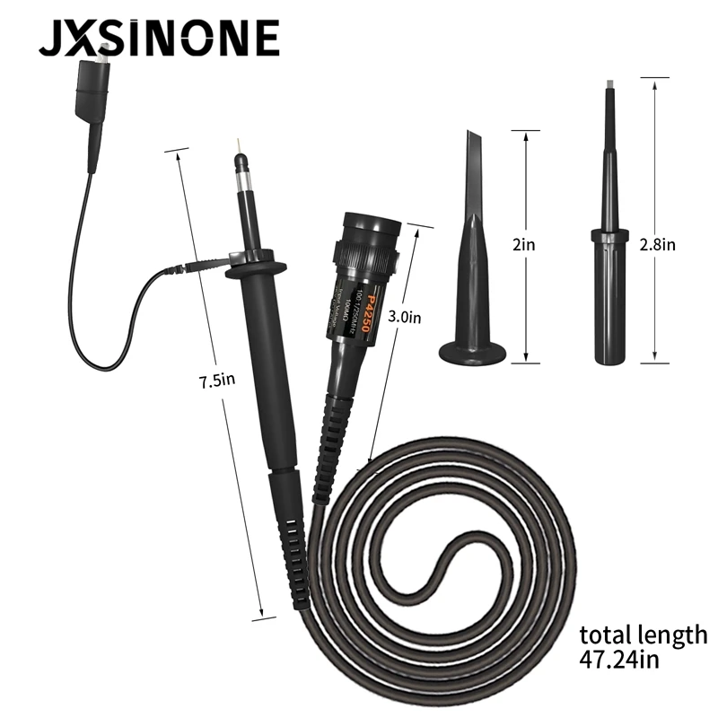 JXSINONE P4250 1PCS Oscilloscope Probe 100:1 250MHz 2KV Withstand High Voltage For Oscilloscope