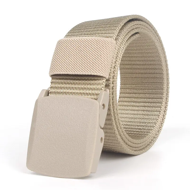 Mens Tactical Belt POM Buckle Canvas Breathable Nylon Light Army Military Fans Outdoor Belts Women Jeans Accessories Tought