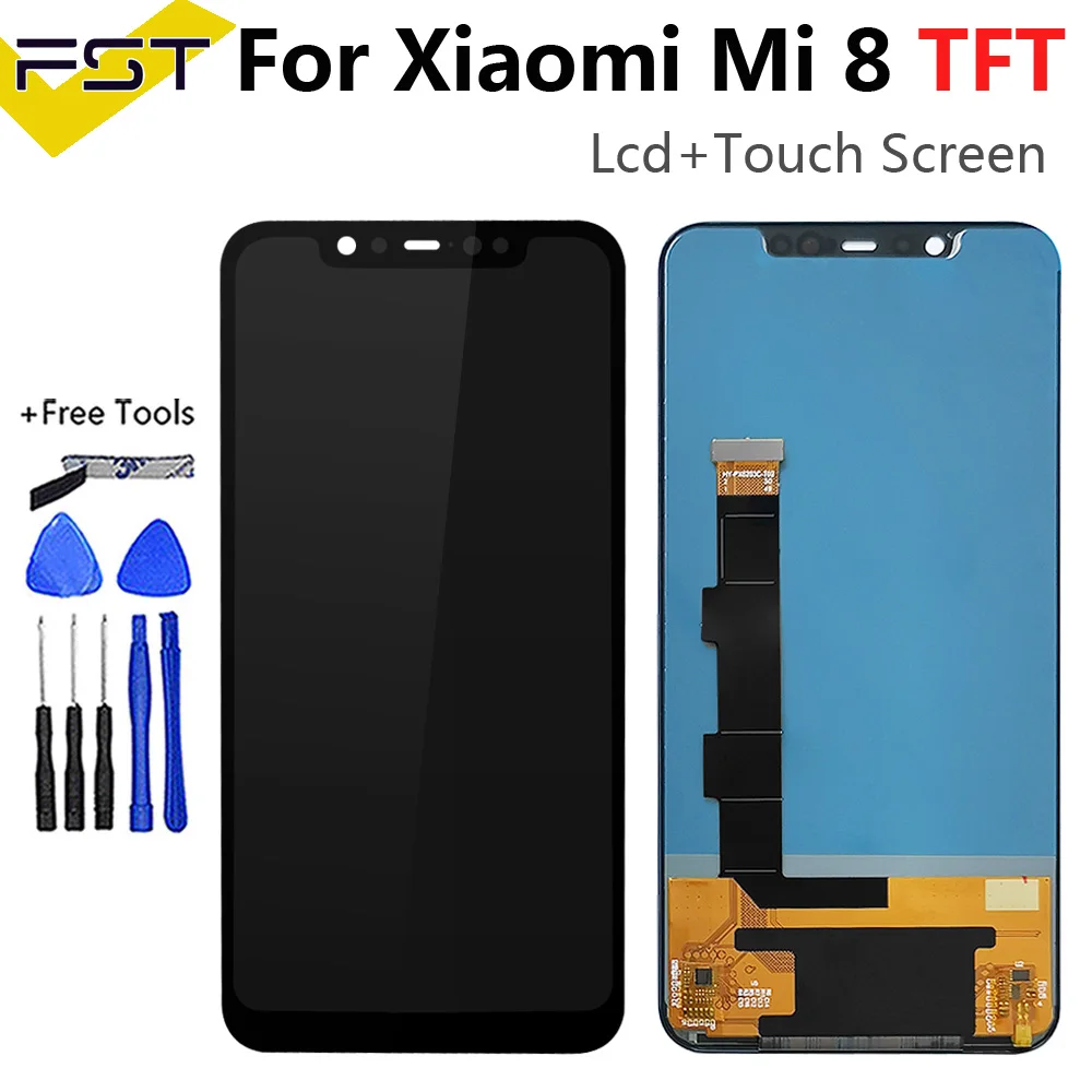 

ЖК-экран качества AAA TFT для Xiaomi Mi 8, ЖК-дисплей, сенсорный экран, дигитайзер в сборе для Xiaomi 8 Mi8, дисплей, ЖК-дисплей, запасные части