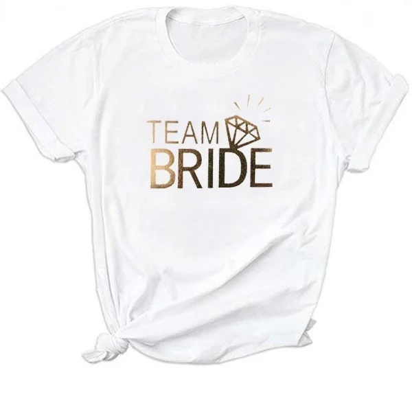 1pcs Team Bride Black I Do Crew T-shirts,  I Am the Bride Women Shirts, Hen Party T-shirts, Women Tees , Bride Squad