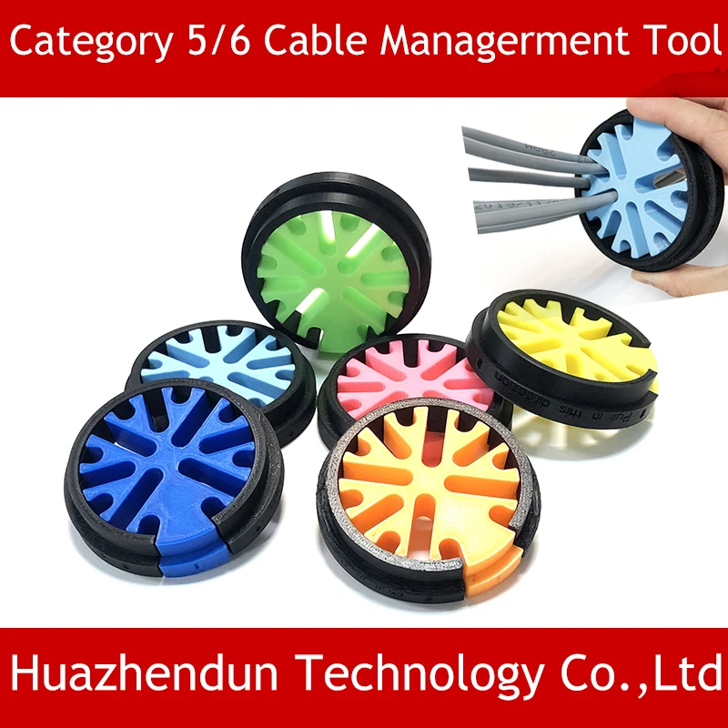 

Category 5 / Category 6 Network cable Comb Arrangement tidy Managerment tool Combination Ethernet/Coax Cable 33 Wires Fixer