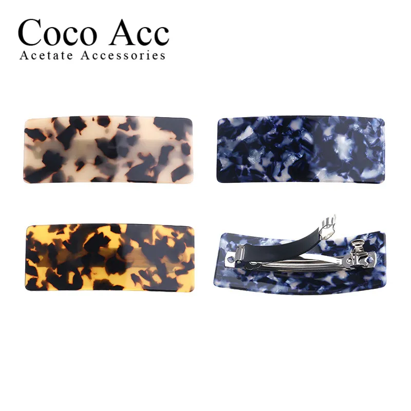 Clearance Sale = wide cellulose acetate  high-end hair barrettes clips for women girls