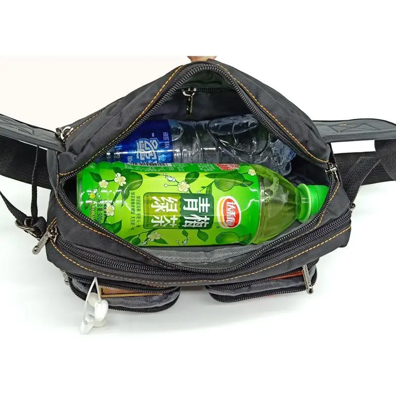 Imagem -05 - Oxford Fanny Pack Impermeável para Homens Bolsas de Cintura Grande Capacidade Bolsa de Telefone Multifuncional Oxford