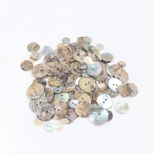 Schale natürliche Nähknöpfe, Perle, runde Schale, 2 Lochknopf, japanische Farbe, Nähzubehör, 20 mm, 18 mm, 15 mm, 12 mm, 10 mm, 50pcs 8 Hauptverkäufe Mutter Perlenknöpfe - №1