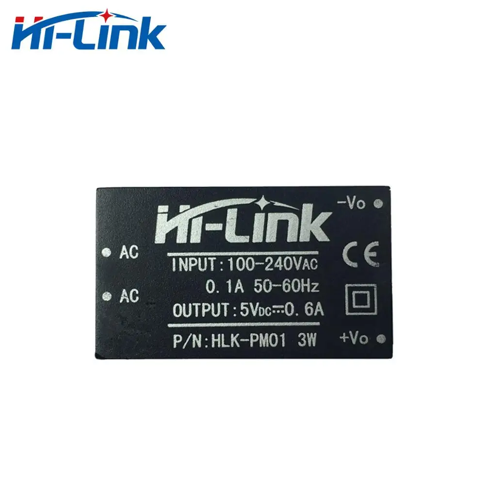 Hi-Link 5V 600mA (3W) Isolated Switching Power Supply 220V Adjustable Step-Down HLK-PM01