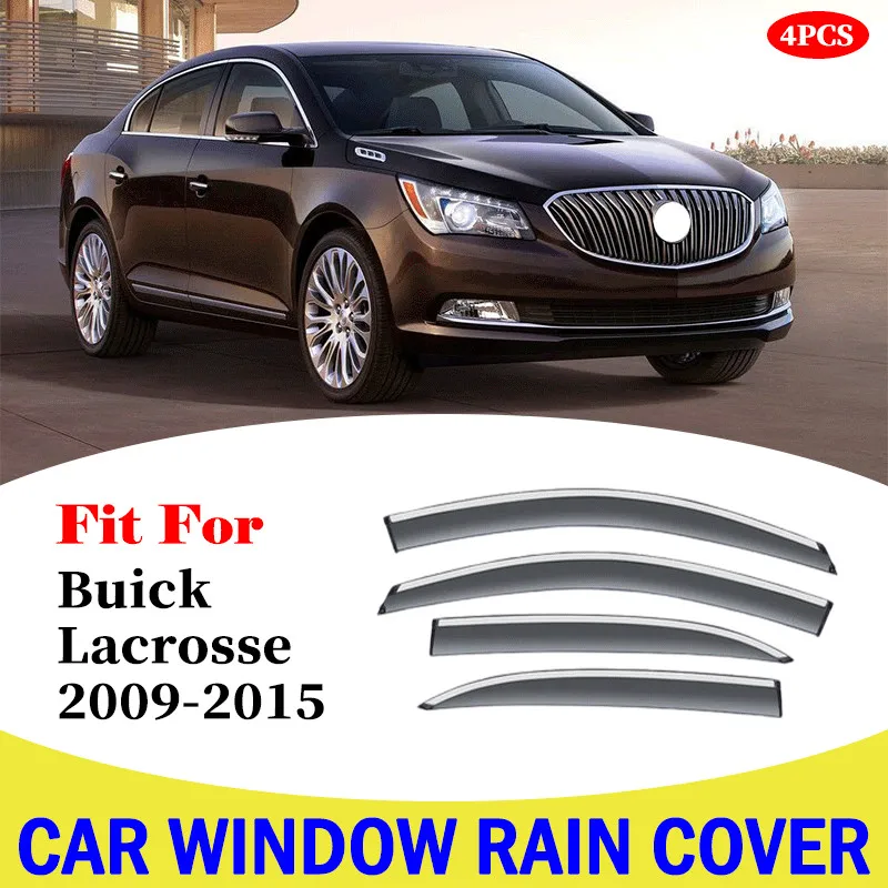 For Buick Lacrosse 2009-2015 Window Sun Rain Visor Wind Deflectors Guard Shield Weathershields awning cover car accessories 4Pcs