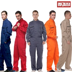 Work Wear Overalls for men Fashion Tooling Loose Cargo Overalls Long Sleeve Repairman Auto Repair Jumpsuits