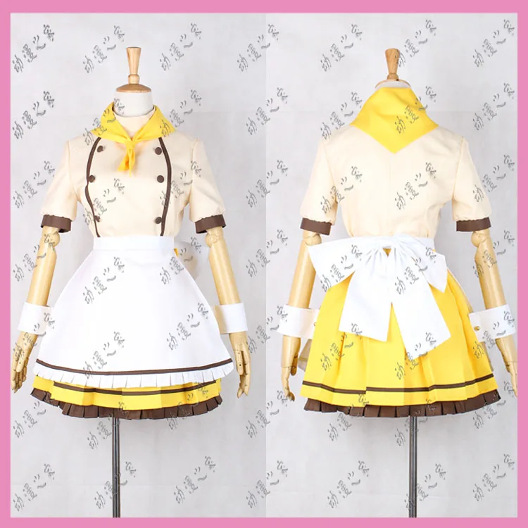 

Honoka Kousaka Cafe Maid Dress Costume Love Live Cosplay Halloween Party Adult Girls Skirt Suit Christmas Party Present