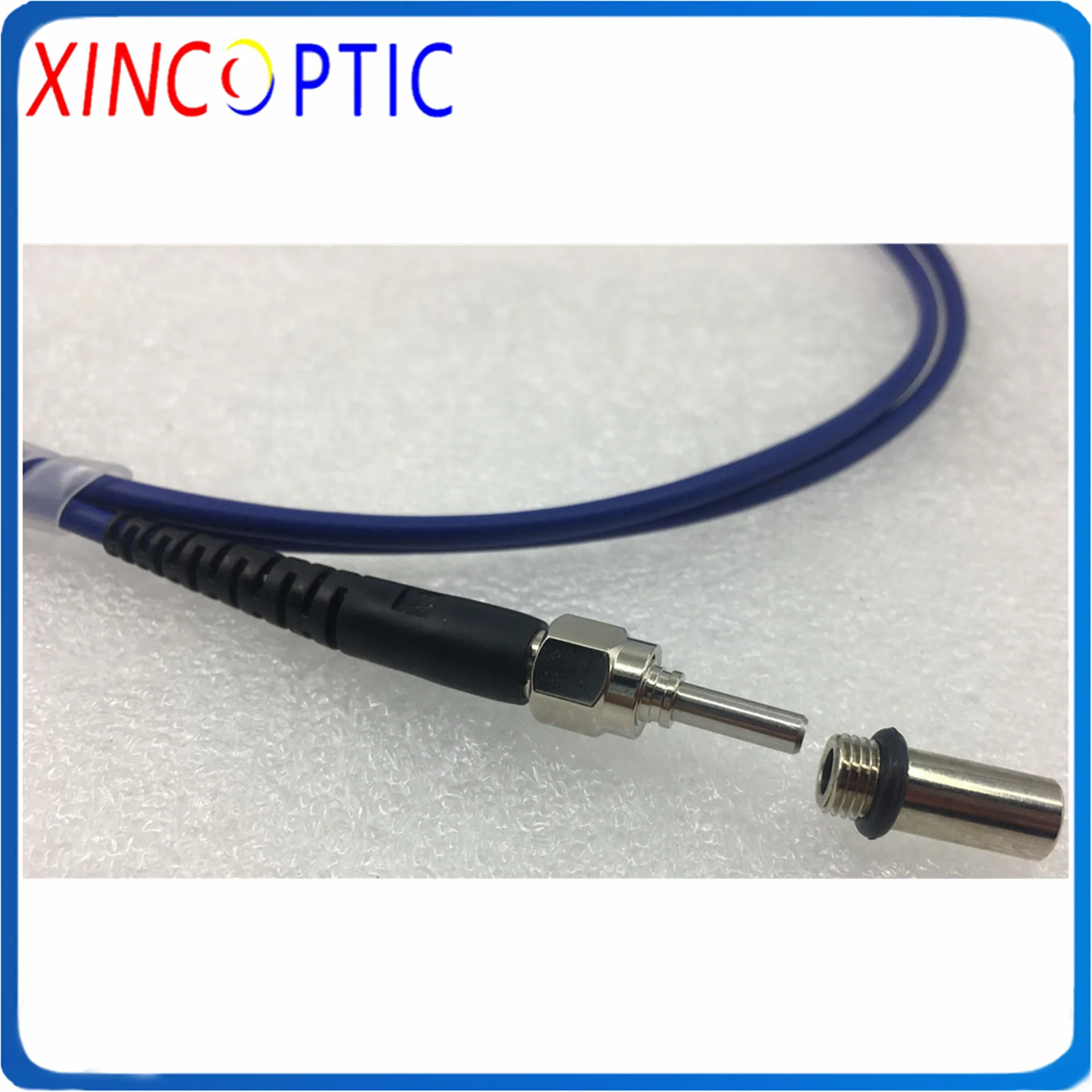 SMA905-SMA905 400um Silica Fiber Quarts Core 1m 2m 3m 5m 7m 3.0mm UV-VIS 200-1100nm Armored Fiber Optic Patch Cord