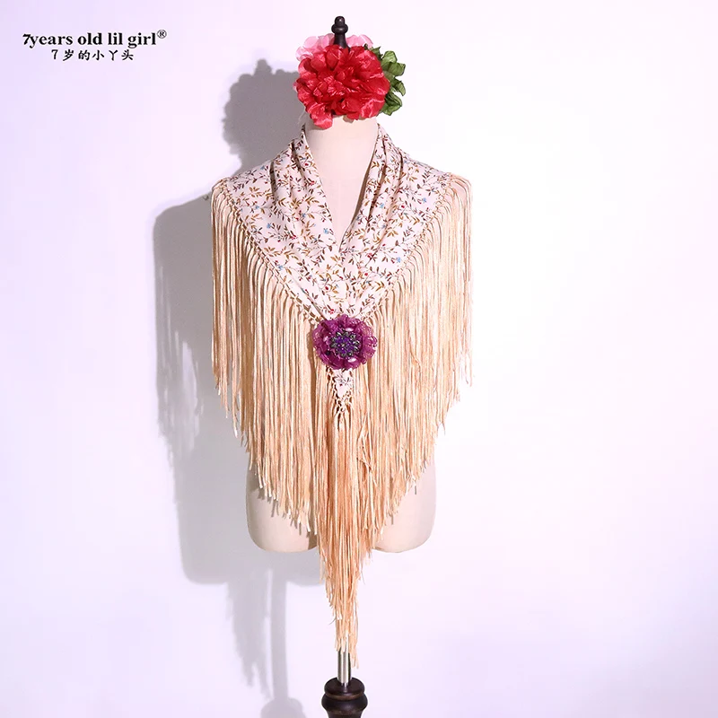 Mantoncillo The Flamenco Tassel Scarf From Spain CBO62
