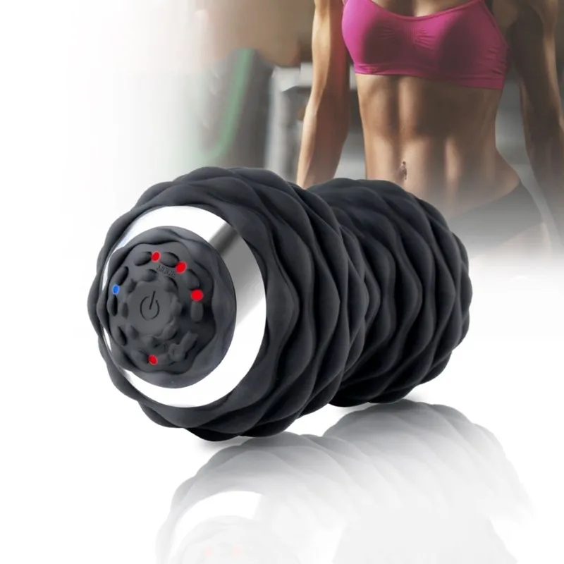 Electric Vibrating Peanut Ball Muscle Fitness Yoga Rechargeable Portable Relax Home Gym  Massager Yoga Massage Rollor