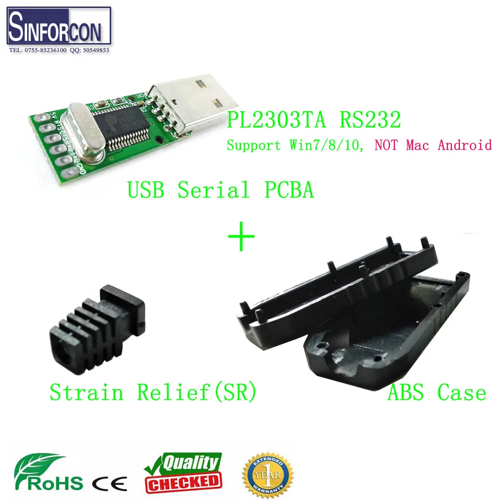 Prolific PL2303 USB Serial RS232 Converter PCBA Adapter Module