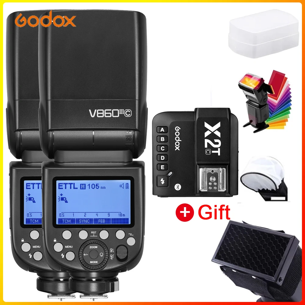 Высокоскоростная вспышка Godox, GN60, 1/8000, 2,4G, TTL, 2600 мАч, литий-ионная батарея, Speedlite, совместимая с камерой Sony A7M IV