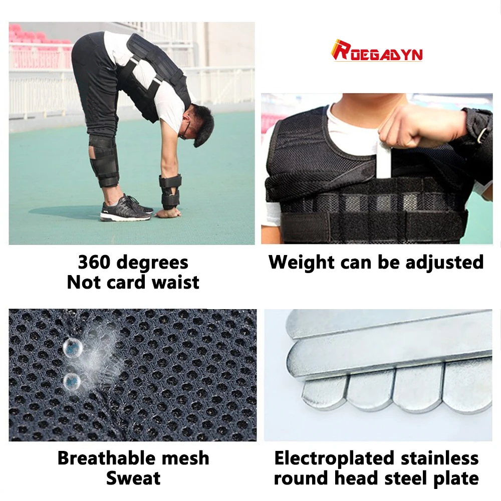 Running Weight Vest with Sandbag Leggings, Invisible Equipment, Fitness Training, weighted, Adjustable Suit