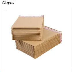 Kraft Paper Bubble Envelopes Acolchoados, Sacos De Envio De Negócios, Mailer Saco De Bolha, Bolsa De Embalagem, 100Pcs