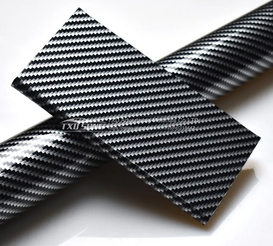 2D أسود فضي حك فيلم ألياف الكربون 2D لامعة ألياف الكربون الفينيل فيلم السيارات التفاف الفينيل التفاف احباط سيارة ملصق