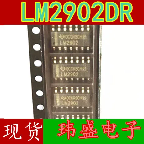 10pcs LM2902 LM2902DR LM2902DT  SOP-14