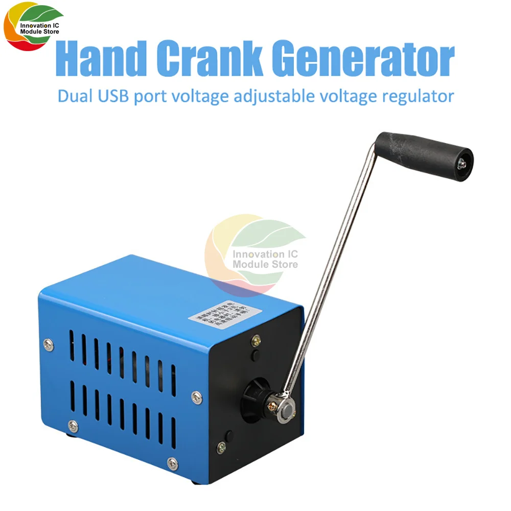 20W Emergency Generator Hand-cranked Generator Hand-cranked USB Generator Micro Generator Outdoor Camping Mobile Power Supply