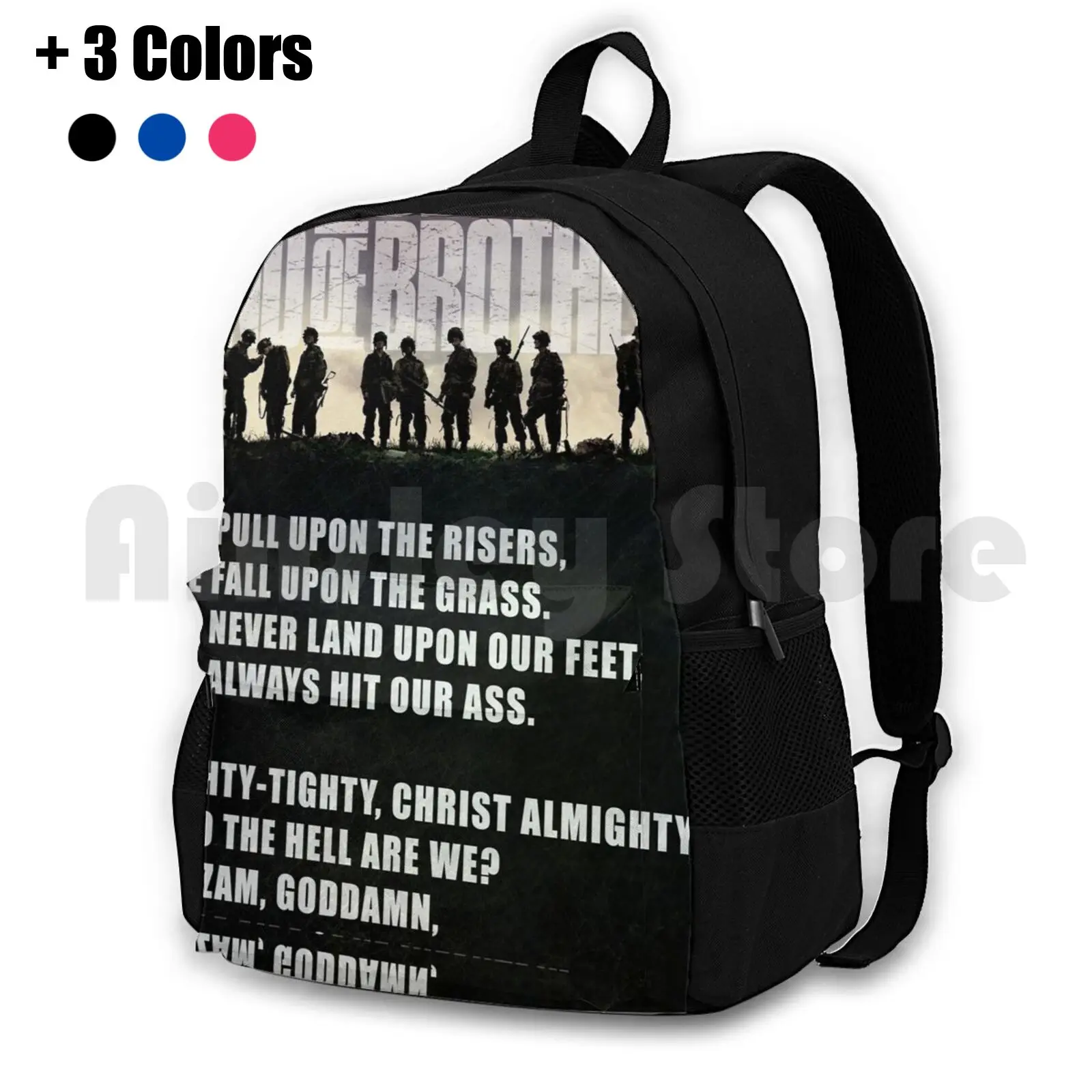 Band Of Brothers-Airborne Infantry Outdoor Hiking Backpack Riding Climbing Sports Bag Band Of Brothers Dick Winters Currahee