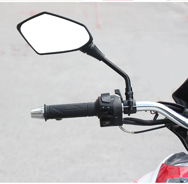Motorcycle Mirror 8 10MM Retrovisor Moto Accessories For honda cb500 honda cbr600f4i yamaha xt1200z super tenere suzuki gladius