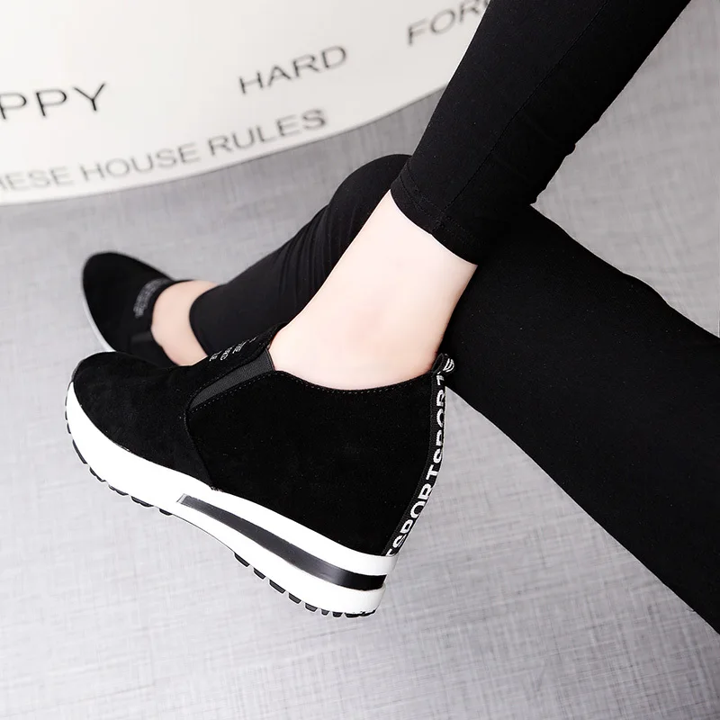 Women Flats Shoes Platform Sneakers Spring Autumn Shoes Slip on Flats Leather Suede Ladies Loafers Moccasins Casual Shoes Women