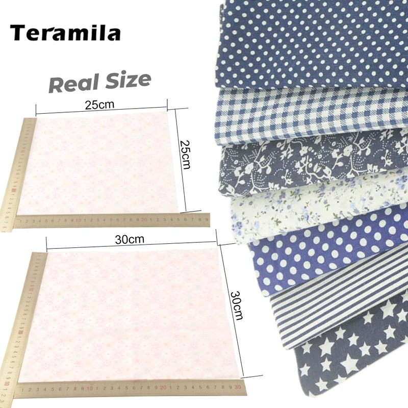 7 Pcs/Set 30x30cm Sewing Cloth Patchwork Fabrics