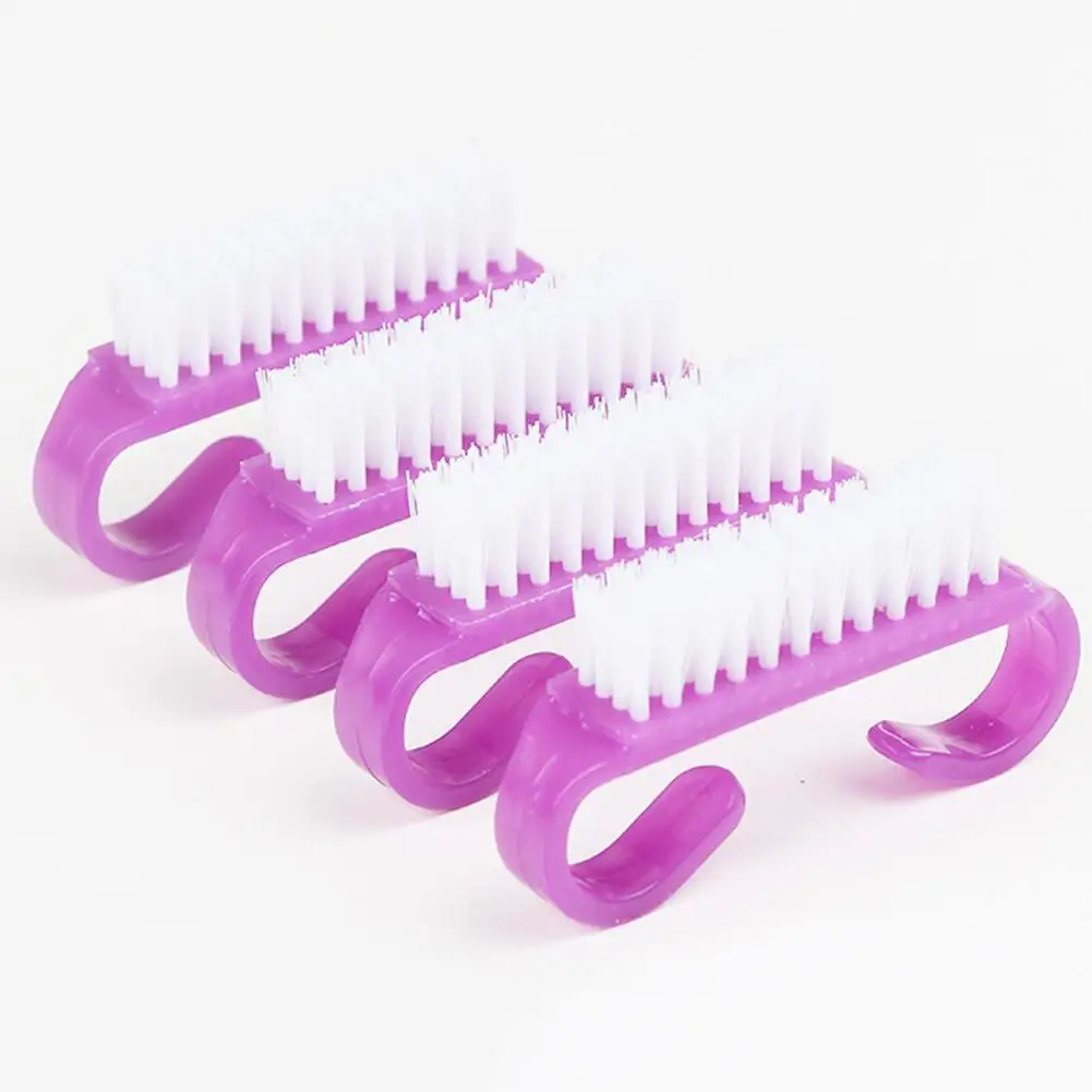 Small Horn Shape Plastic Dust Cleaning Brush Manicure Nail Art Pedicure Tool наклейки для ногтей