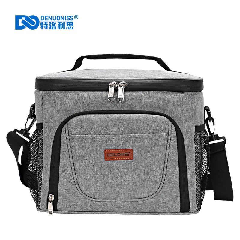 

DENUONISS Thermal Cooler Bag For Beer Leakproof With Shoulder Strap Portable Picnic Foot Bag Outdoor Travel Insulated Bag