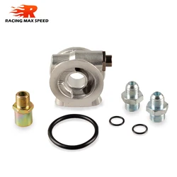 Universal OIL COOLER FILTER SANDWICH PLATE + THERMOSTAT ADAPTOR (AN10 or AN8) FITTINGS SW07