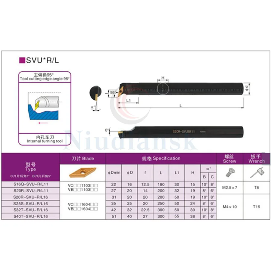 95 ° مملة الداخلية تحول الأدوات S20R-SVUCR16 S25S-SVUCR16 قوية مقاومة للاهتراء + VCGT ملاحق من الكربيد الإسمنتي للألمنيوم