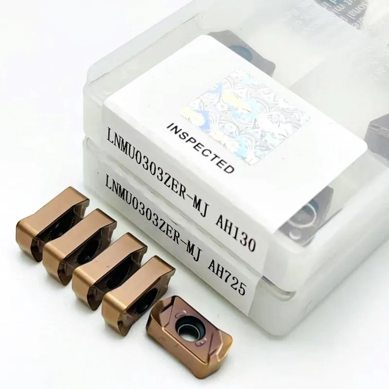 Inserto per tornitura mmj AH130 insert MJ AH725 inserto per taglio rapido a doppia faccia in metallo duro LNMU 0303