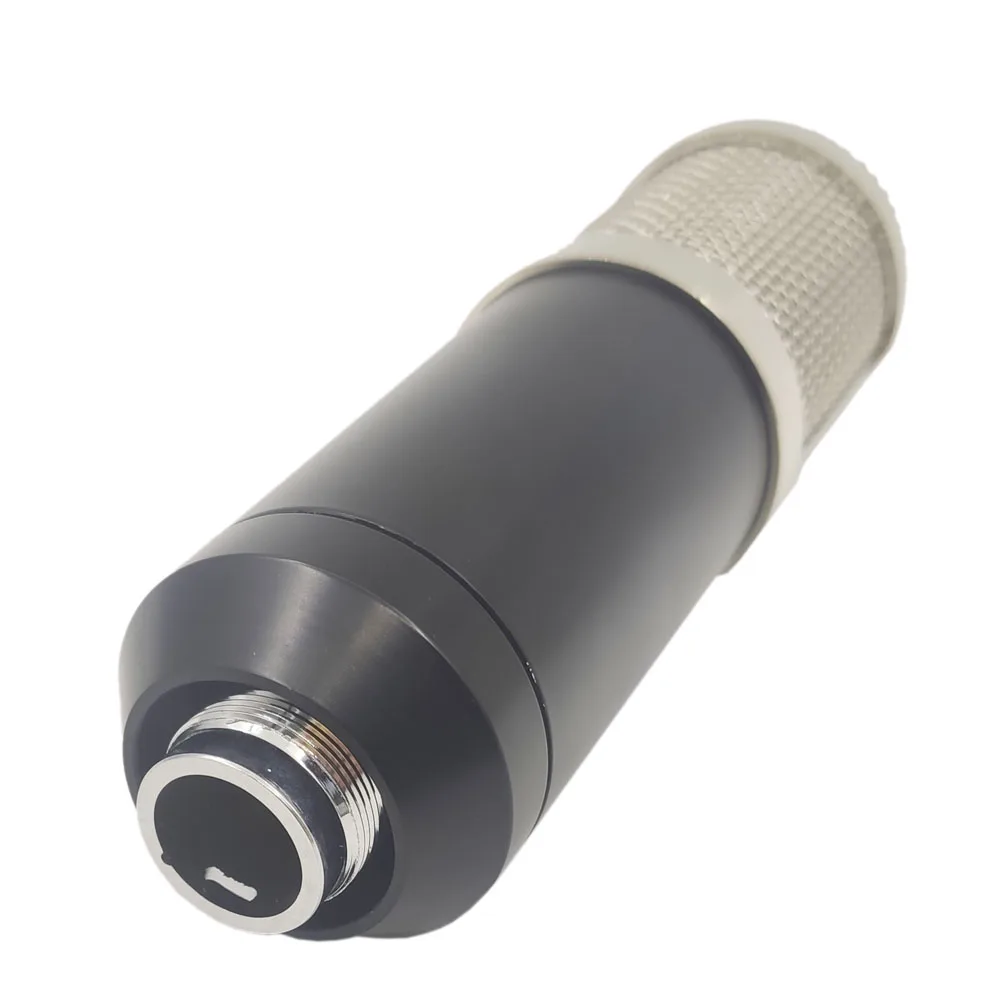 أسود فضي 16 سنتيمتر هيئة التصنيع العسكري المعادن الهاتف هيئة مكثف ميكروفون حافظة القلب ميكروفون Accessories بها بنفسك اكسسوارات