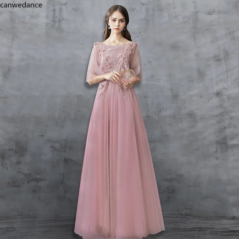 

Bridesmaid Dresses 2021 New Lace Beach Wedding Party Dresses Formal Cocktail Dresses Long Vestidos Robe De Soiree