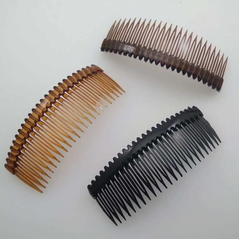 20PCS 4.5cm*12cm 4Styles 24teeth Plastic Hair Combs Clips Waved Side Comb Hairgrip  for DIY Women's Headwear Accessories