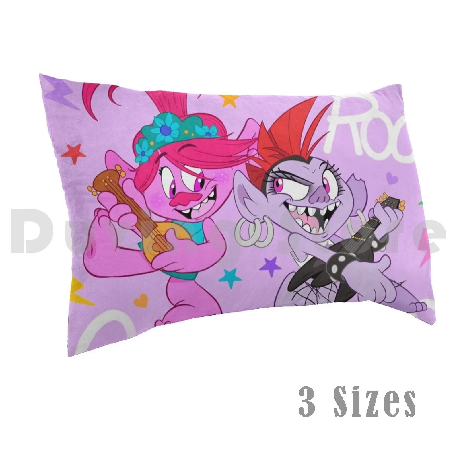 Pop-Rock Girl Group Pillow Case Printed 50x75 Poppy Trolls Poppy Barb Trolls Queen Barb Trolls Dreamworks