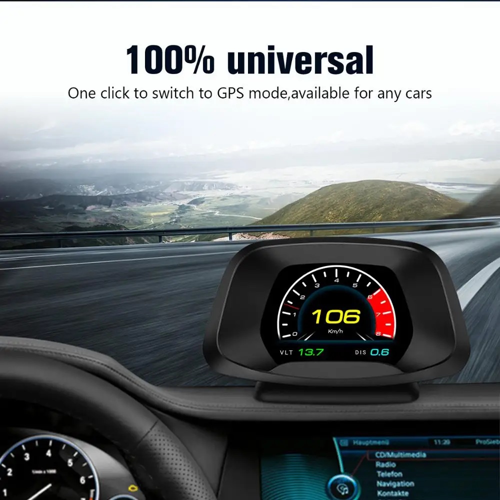 

Car Electronic HUD Head Up Display OBD OBD2 Universal Speed Projector Display Fuel Consumption Temperature Diagnostic Tool