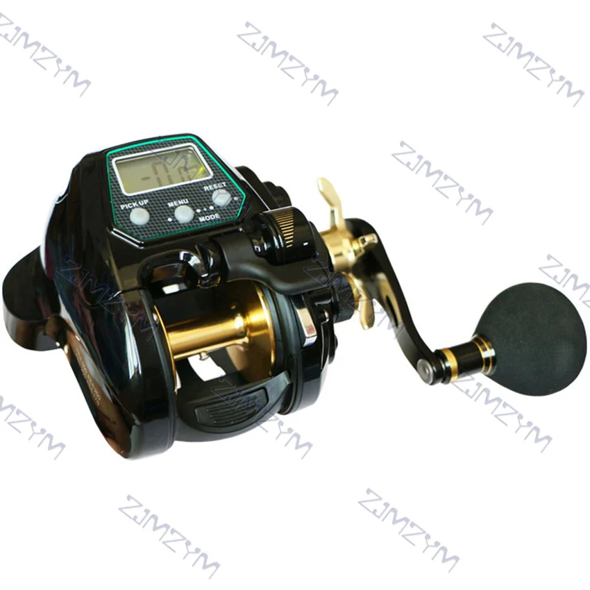 Electronic Fishing Reel Digital Display Baitcasting Reel Metal Spinning Reel Wheel 15kg Max Drag 10+1 Bearings Left/Right Handle