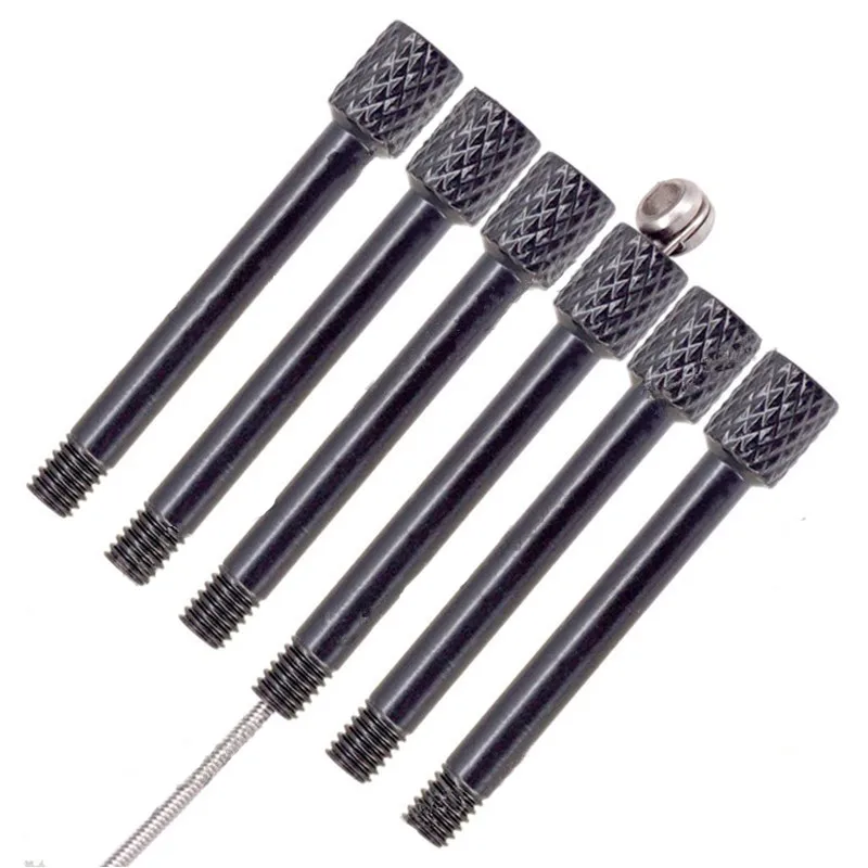 6 Teile/los Messing Elektrische Gitarre Tremolo Brücke Sattel Klemme Lock String Schraube Durch Schraube Musical Instrument Zubehör – Detail 2