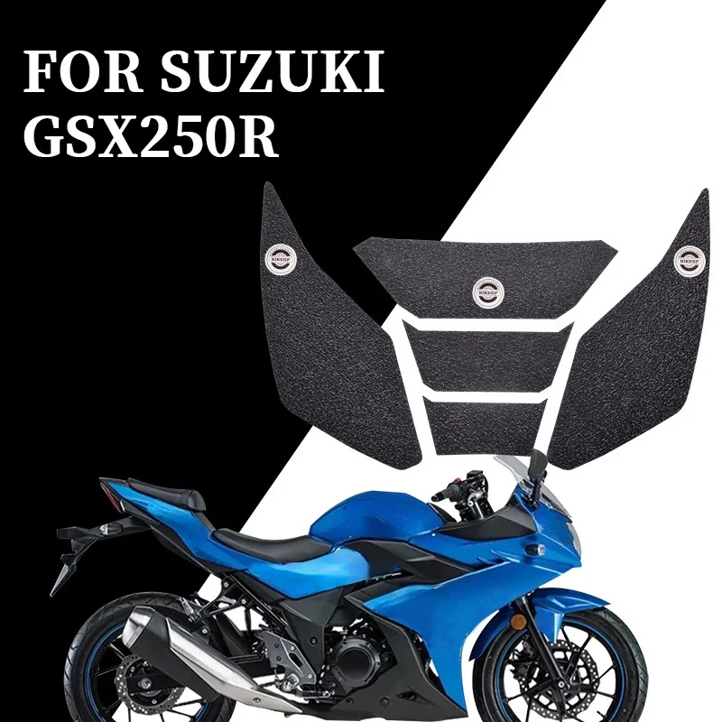 

Motorcycle Fuel Tank TPU Rubber Anti-slip Side Knee Grip Traction Pad for Suzuki GSX250R 2017-on Tank Protection Decor Sticker