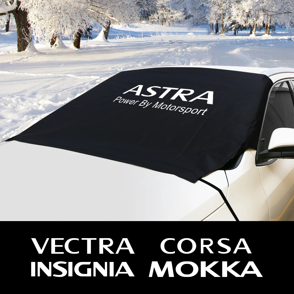 For Opel Mokka Corsa Vectra Insignia OPC Astra Car Winter Windshield Snow Block Front Window Sun Shade Covers Auto Accessories