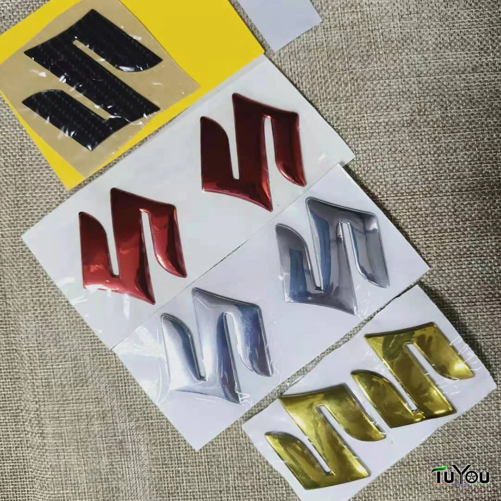 Motorcycle Emblem Badge Decal 3D Tank Wheel Logo Sticker alloy fuel tank stickers for SUZUKI SKYWAVE