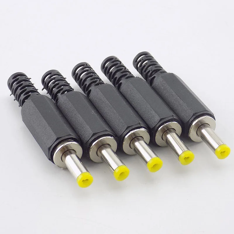 5pcs DC male Plug 4.0mm*1.7mm power jack adapter Electrical Socket Outlet Power jack Connector Welding Plugs Audio DIY Parts