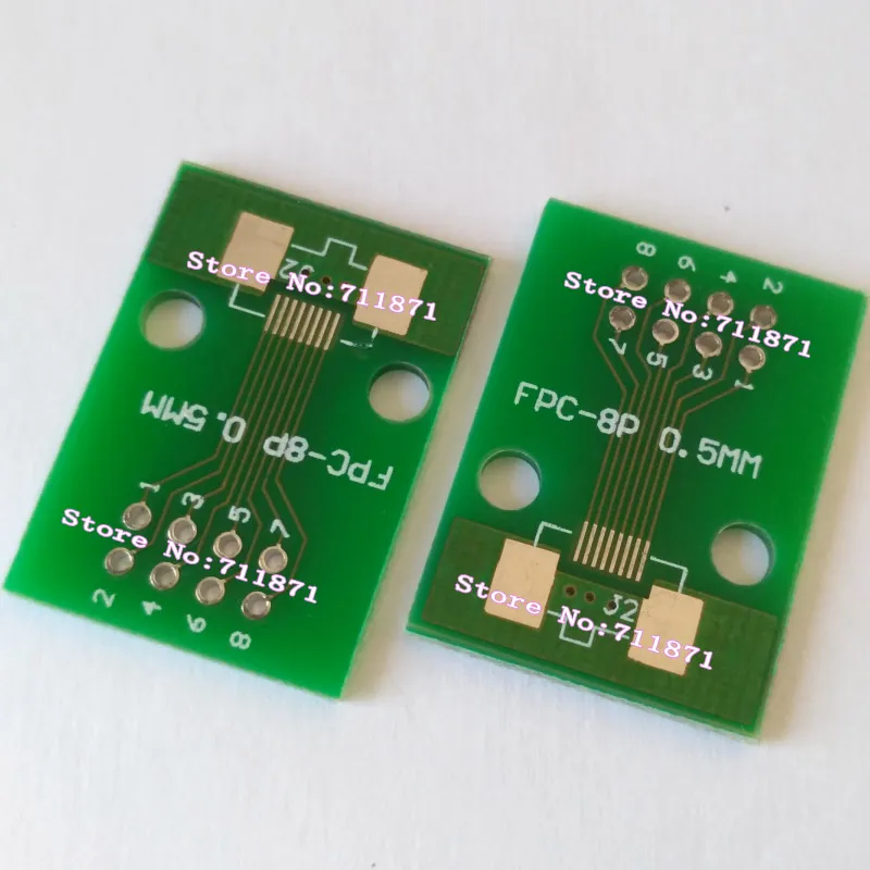 O costume soldou 8p 8pin o adaptador weldable do conector do mergulho fpc ffc fpc do passo 8pin 0.5 passo 8p dip 1.0