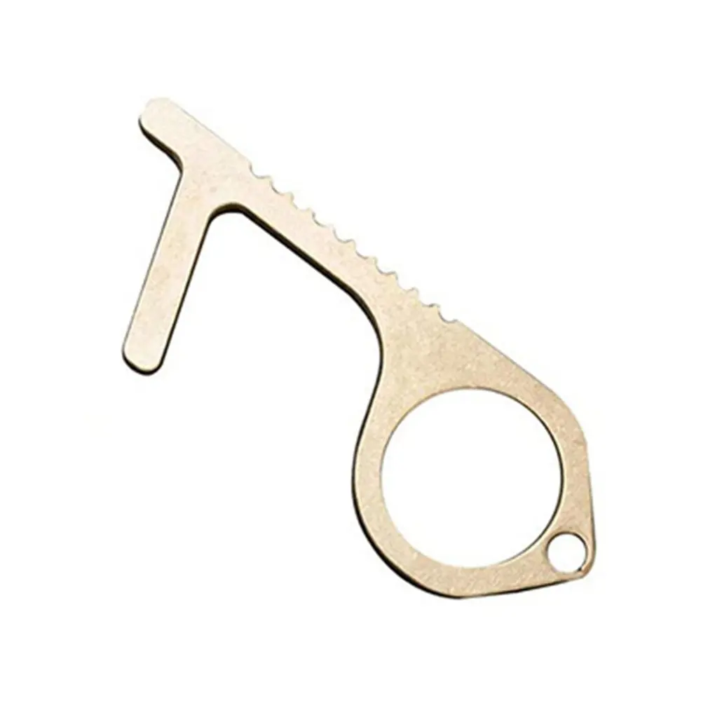 2021 HOT Brass door opener bacterial isolation door opener Elevator Artifact Zero-Contact Disinfectant Artifact