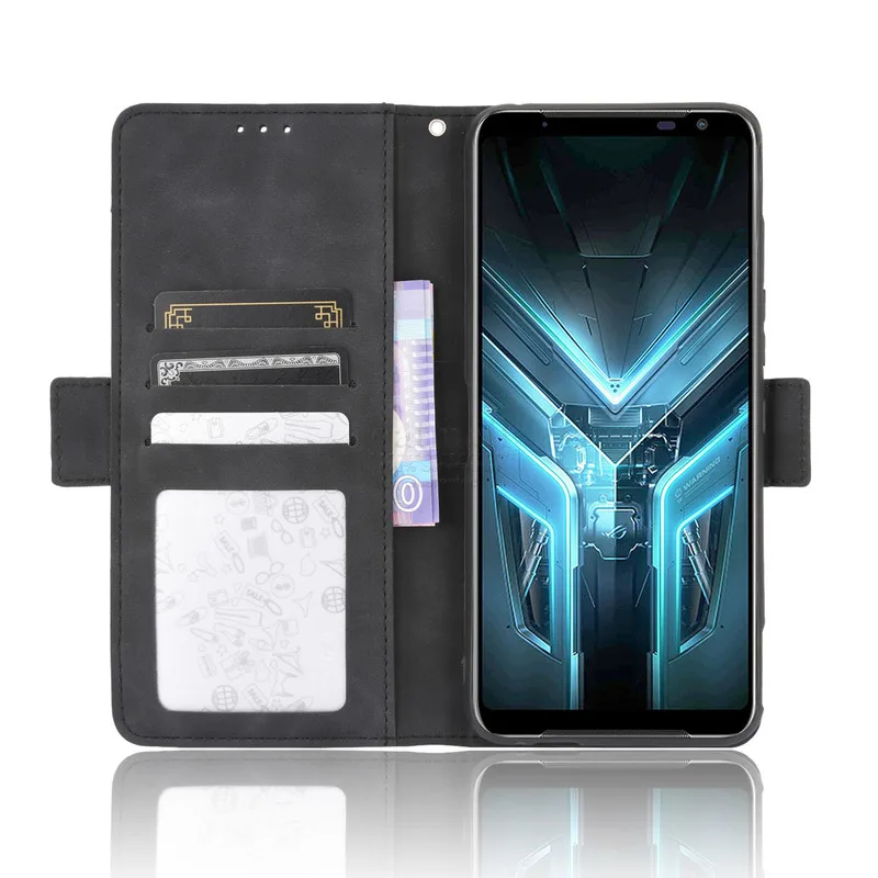 For Asus ROG Phone 3 ZS661KS Wallet Case Magnetic Book Flip Cover For ROG Phone3 Card Photo Holder Luxury Leather Phone Fundas