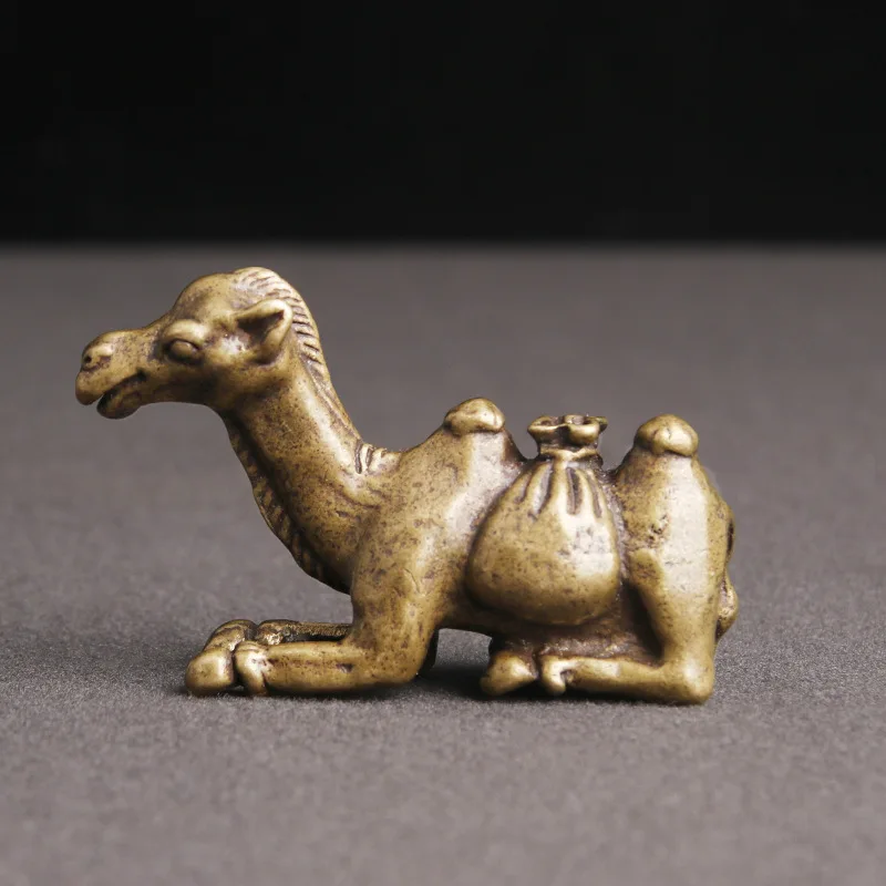 

Brass Desert Camel Desktop Decor Ornaments Pure Copper Animal Statue Home Decoration Office Pen Holder Figurines Miniature
