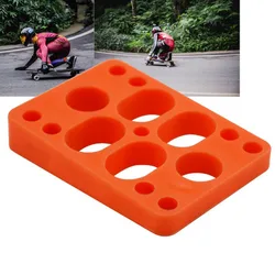 1 paire de rehausseurs de longboard 8-12mm, pour descente, planche longue, marchepied, coussinets de camion, standard 75x55mm, recommandé pour augmenter les patins