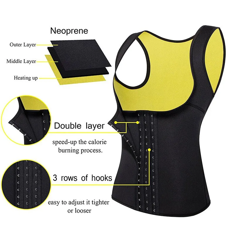 Women Waist Trainer Girdles Slimming Belt Waist Cincher Corset Neoprene Shaperwear Vest Tummy Belly Body Shaper Tops