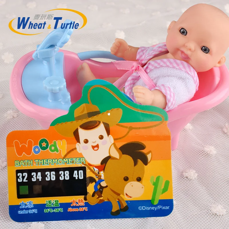 2pcs/Lot 2023 Baby Bath Shower Animal Thermometer Toy Infant Boys  Bathe Bathing Cartoon Temperature  